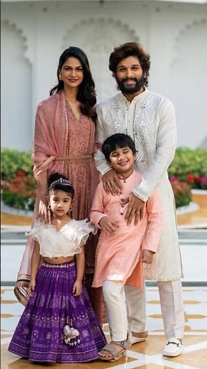 Allu Arjun Family Photos with Wife Sneha Reddy, Son Allu Ayaan, Daughter Allu Arha | Srivalli Song