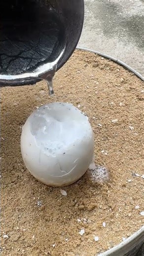 Casting Art with Molten Aluminum & Egg Molds: Perfect Restoration! #restoration #skill #inspiration