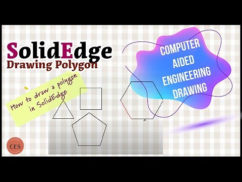 Drawing a polygon in Solid Edge