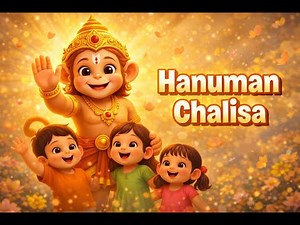 Hanuman Chalisa for Kids | Cute 3D Animated Bhajan | Kids Devotional Song