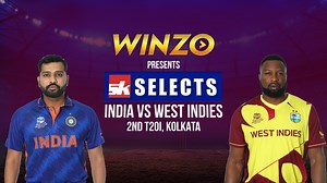 105K views · 963 reactions | India have taken a 1-0 lead in the 3-match T20I series after beating West Indies by 6 wickets in the 1st T20I. WinZO Games presents SK Selects brings to you the ultimate match preview and ideal fantasy 11 for the 2nd T20I between India and West Indies which will take place in Kolkata. Let us know who's your top fantasy pick in the comments? #INDvsWI #WinZOAppLelo #WinZO #CricketTogether | Sportskeeda Cricket | Facebook