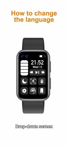 Air2 smart watch: How to change the language？