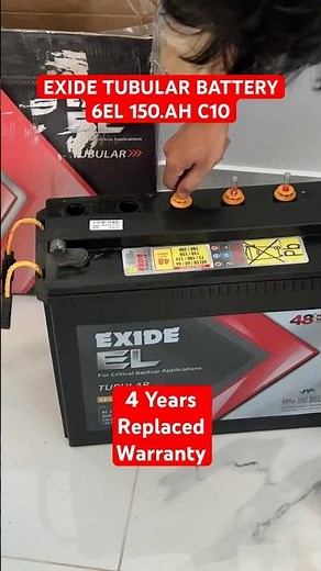 Exide 6EL 150 Tubular Battery #exidetubularbattery #exideindustries #exidebattery