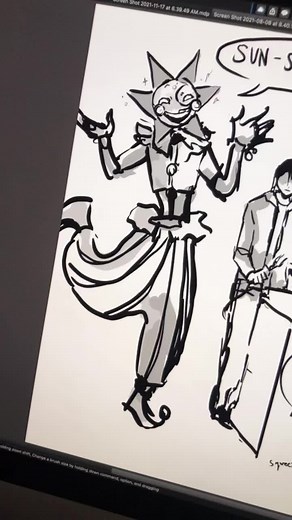 Drawing Sundrop from FNAF Security Breach | Fan Art Showcase