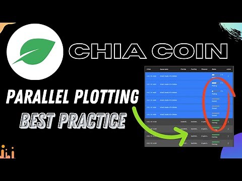 How to Plot Several Chia plots at The Same Time FAST - XCH Farming Parallel Plotting on Chia GUI App