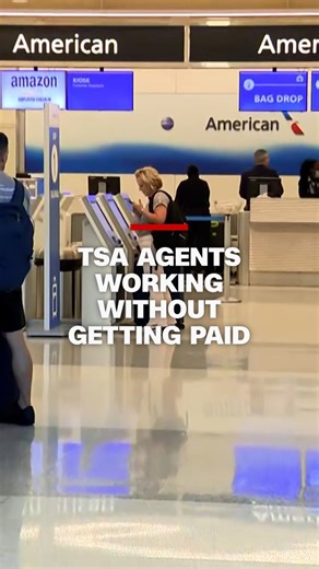 TSA agents working without getting paid
