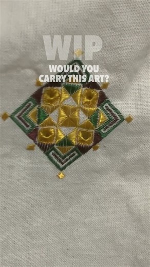 Suf Embroidery WIP ✨ Handmade Satchel Bag | Kutch Craft 🇮🇳 #embroidery #shorts #shortsfeed