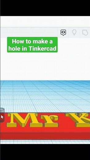 How to Make a Hole in TinkerCad