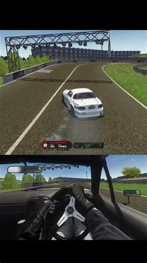 Assetto Corsa Chase Cam With Actual Physics #shorts #assettocorsa #simdrifting #jdm #supra #a90