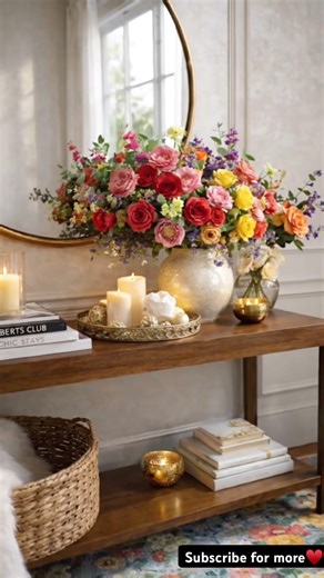 Luxury Console Table Home Styling ✨ Entryway Decor That Looks 1 Million Dollar #shorts