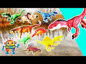 Learn DINOSAUR Names for Babies Toddlers Preschoolers Kids: T-Rex Dimetrodon Proceratosaurus