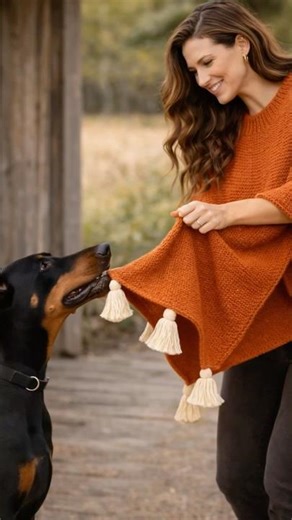 How to Knit a Poncho ☀️Beginner Friendly 🐾 Cozy Fall Knitting Pattern