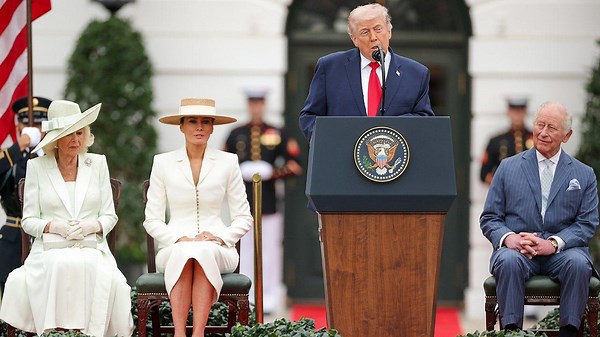 Trump calls on the US and UK to carry on ‘sacred devotion’ to liberty