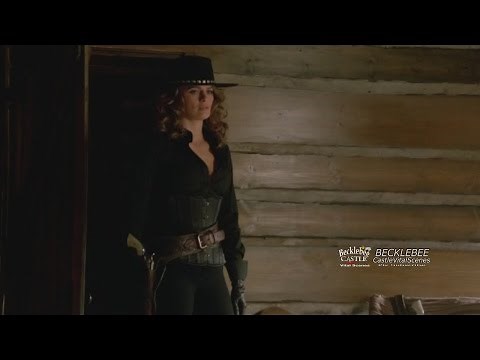 Castle 7x07 "Once Upon a Time in the West" (HQ/cc) Castle Sees Beckett in Corset