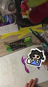 Dibujo de Destie (versión zombie) espero que este formato nuevo os guste :D #aprendiendoadibujar