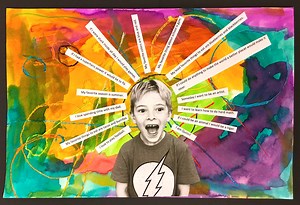 ABSTRACT SELF-PORTRAITS -2nd Grade