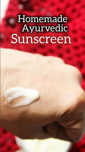 Homemade Sunscreen Recipe/ Ayurveda Natural Sunscreen/100 times washed Ghee/Shat dhaut Grith #shorts