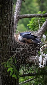 213K views · 1.3K reactions | Sharp-Shinned Hawk Protects Its Chicks From The Deadly Paradox Snow Boa! #wildlife #animals #rescue | Daily Paw News | Facebook