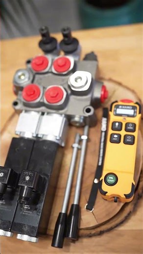 Monoblock 2 Spool Valves Galtech Q95 120 L/Min 31 GPM 24 V + Juuko Wireless Control Panel #tractor