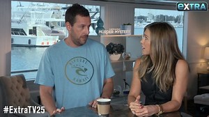 Adam Sandler jokes about what his wife and Jennifer Aniston bond over. 🤣 | Extra