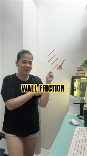 When solids slide against walls, the surface roughness creates frictional resistance. #borzchannel