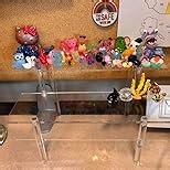 Acrylic Display Risers, Acrylic Perfume Stand Organizer, Clear Shelf Risers for Display Stands for Food, Tabletop Use, Amiibo Funko POP Figure, 3 Tier Clear Cupcake Stand Risers