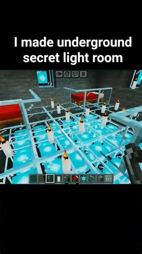 Hidden Underground Light Room in Minecraft Survival! 😱 #minecraft #minecraftshorts #minecraftindia
