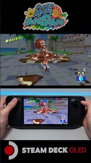 Can the Steam Deck Run Super Mario Sunshine at 60FPS? ☀️🎮 #mario #mariosunshine #switch #emulation