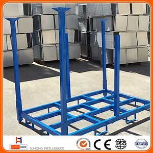 [Hot Item] Heavy Duty Customize Stackable Double Folding Stack Pallet Rack Frame for Industrial Warehouse Storage