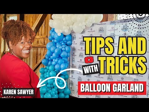 How To Attach Balloon Garland to Backdrop Tutorial |
