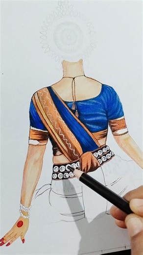 Odishi drawing #art #jagannath #song#sketch #reels #@ColourWorld-007