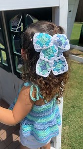 6.3K views · 94 reactions |  These granny square bows have never looked sweeter!  Make your own with our pattern & tutorial, or choose one of our ready-to-ship bows listed on Etsy ️ (links in bio) #crochet #crochetlove #crochetaddict #crochetersofinstagram #crochetpattern #yarn #yarnlove #yarnaddict #crochetbow #grannysquare #hairbow #crochetaccessories #crochettutorial #ohmeohmycrochet | Oh Me Oh My Crochet | Facebook