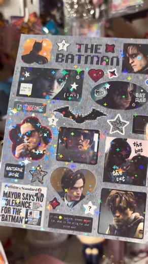 bri ★ on Instagram: "new sticker sheet alert!! 🦇 i've been wanting to make a battinson one for a while hehe #stickers #stickersheet #batman #deco #smallbusiness"
