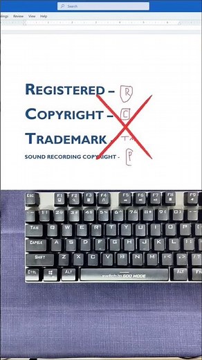 How to make Symbol | Trade mark | Copy Right | #shorts #ytshorts #viral