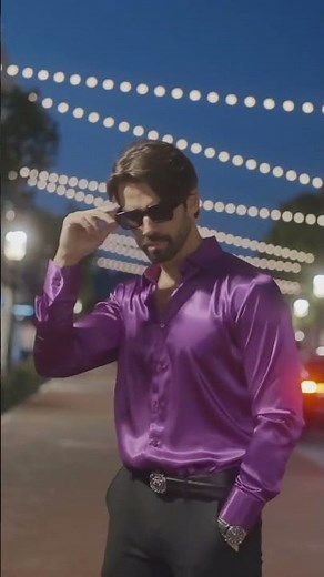 The Purple Satin Shirt That Turns Heads | Timeless Style by Barabas