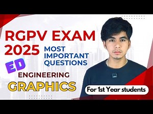 Engineering Graphics of RGPV | Engineering Drawing First Year | Most important Topics | RGPV Exam