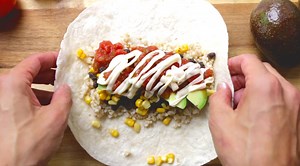 51K views · 909 reactions | These Vegan Burritos will surely be a hit in your home. Packed full of delicious whole foods, this might very well become the next staple in your life! Recipe here:https://www.thebuddhistchef.com/recipe/vegan-burritos/ | The Buddhist Chef | Facebook