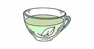 Green Tea coloring page ♥ Online or Printable for Free!