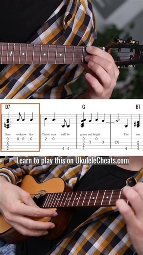 🎄 Mele Kalikimaka on a Low G Uke. #ukulele #fingerstyle #christmassongs