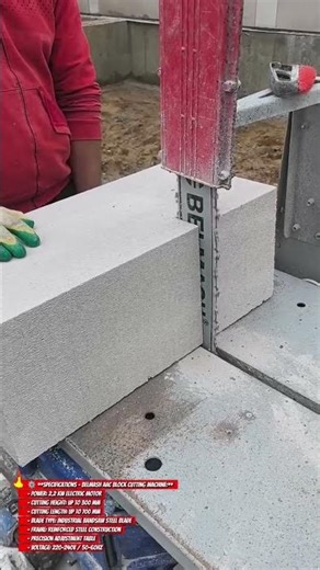 BELMASH Precision Block Cutter – Fast & Smooth AAC Block Cutting Technology