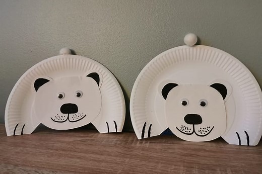 Réalisez des ours polaires adorables avec de simples assiettes en carton