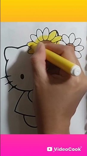 Garden Hello Kitty Coloring Adventure! 🌼 Cute Art for Kids 🎨✨