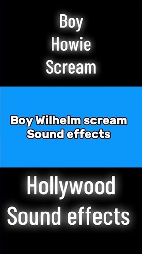 Hollywood girl boy scream sound effects