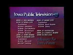 Iowa Public Television, Now Iowa PBS (PBS) Station ID 1989 #2