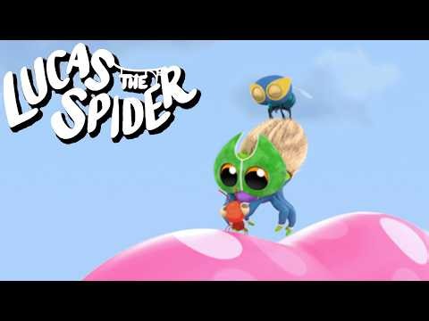 Fly Boy Wonder Rescues Mighty Boop + More Lucas the Spider Cartoons for Kids