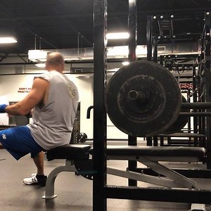 I always felt like pin presses were one of the better exercises for helping me to learn some leg drive on the bench. They're challenging because: 1️⃣the bar is usually starting right at your sticking point 2️⃣you can't tighten up the upper back as effectively by pulling the bar down with eccentric pre-loading 3️⃣there is no stretch-shortening cycle because the bar starts from a fixed position 4️⃣you can't seem to find your exact groove that comes from taking the bar down exactly along the path y