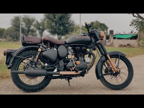 Royal Enfield classic 350 modifications | Stealth Black modified| ‪@BulletTower‬