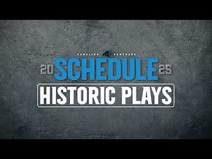 Panthers 2025 Schedule In Historical Plays!