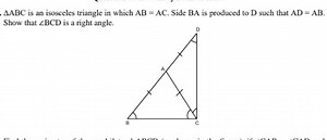 Geometry Problem: Isosceles Triangle and Right AngleTriangle ... | Filo