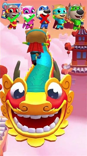 Tom Hero Run Challenge - Talking Tom Hero Dash #talkingtomherodash #short